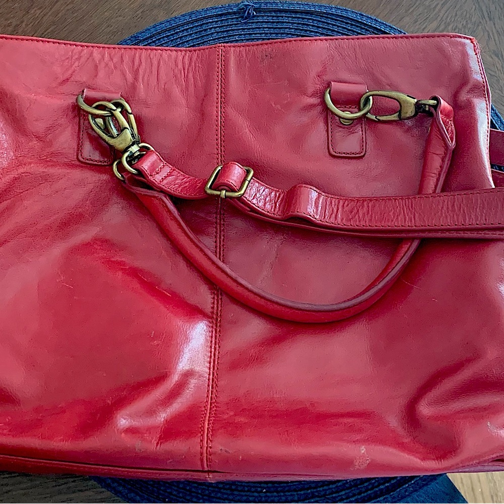 Red Leather Handbag